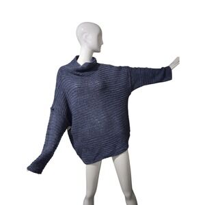 Aerie Wool Blend Cowl Drop Shoulder Women's size XL Open‎ Knit Slouchy Sweater